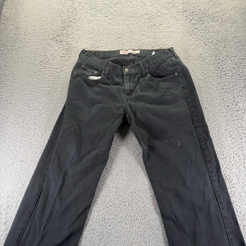 Levi's 550 Jeans Boys‎ 14 Husky Black Cotton Denim Straight Relaxed Fit Workwear